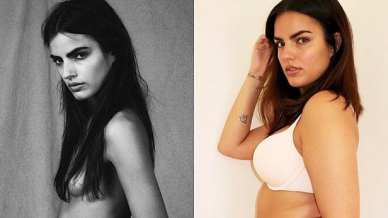 Topmodel transformeert van superdun naar gezond en sexy! (foto's)