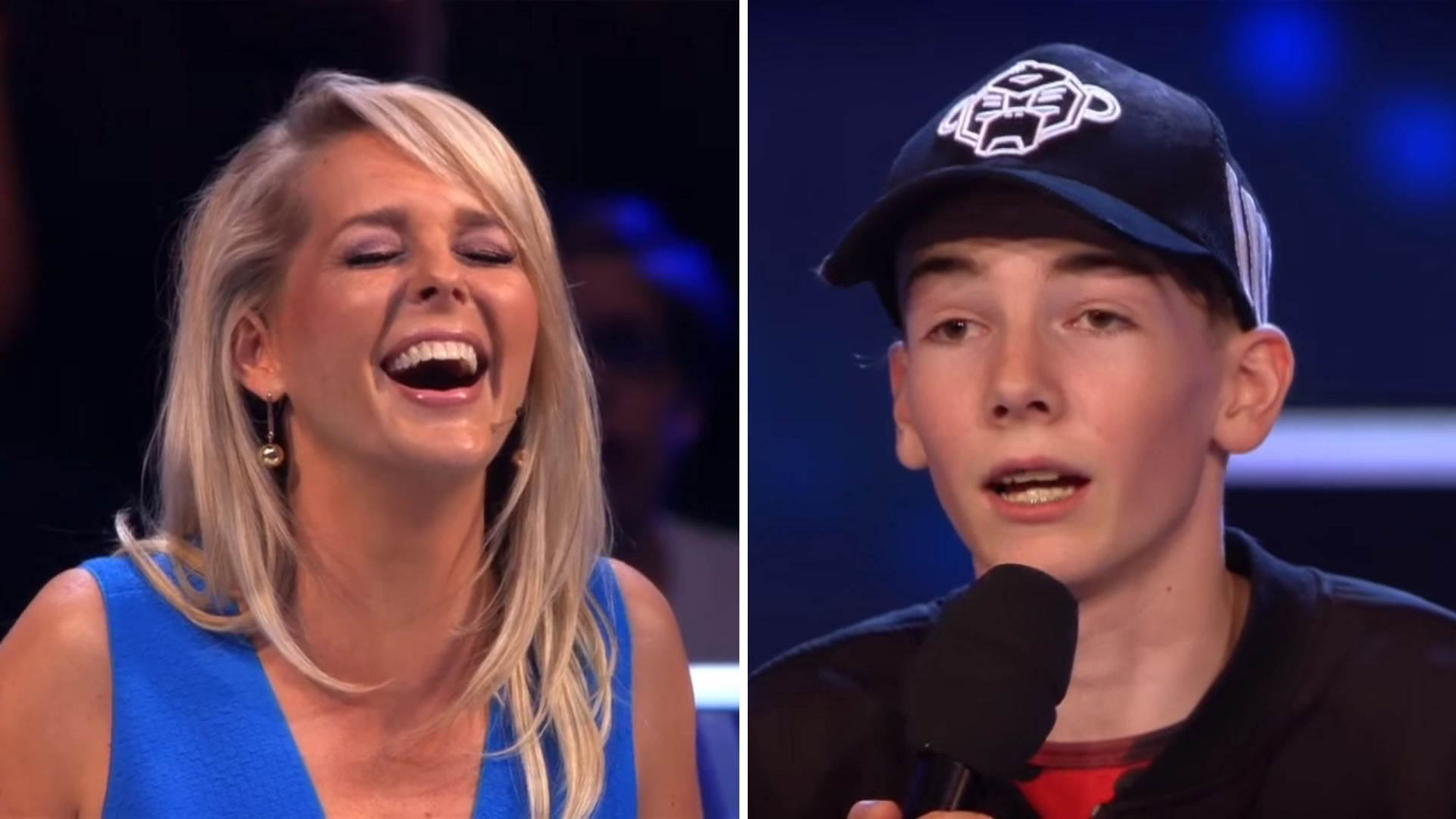 Jonge rapper wil iets kwijt over de borsten van Chantal Janzen (video)