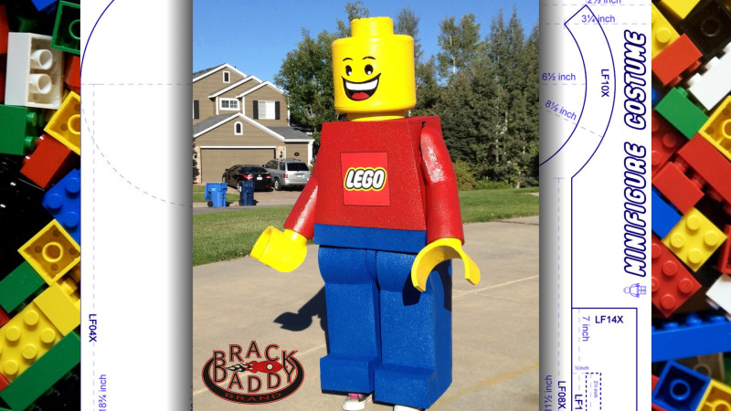 Slaat de verveling al toe? Maak eens een lego-kostuum (video)