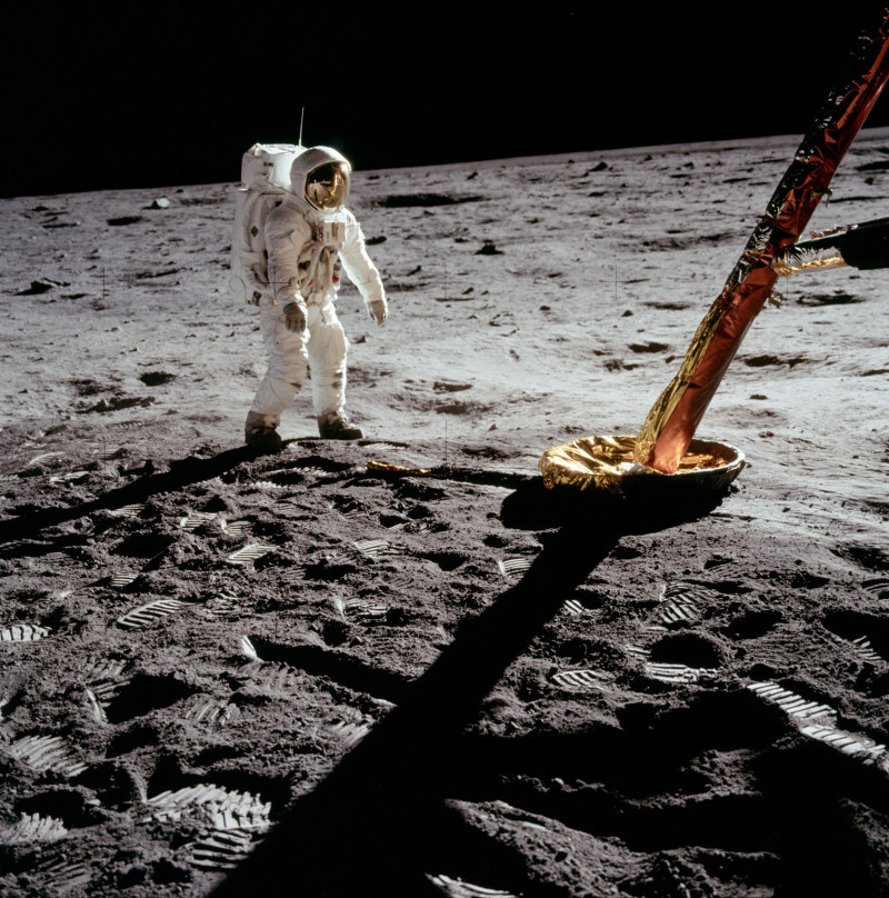 NASA wil uitwerpselen van Buzz Aldrin op de maan terughalen