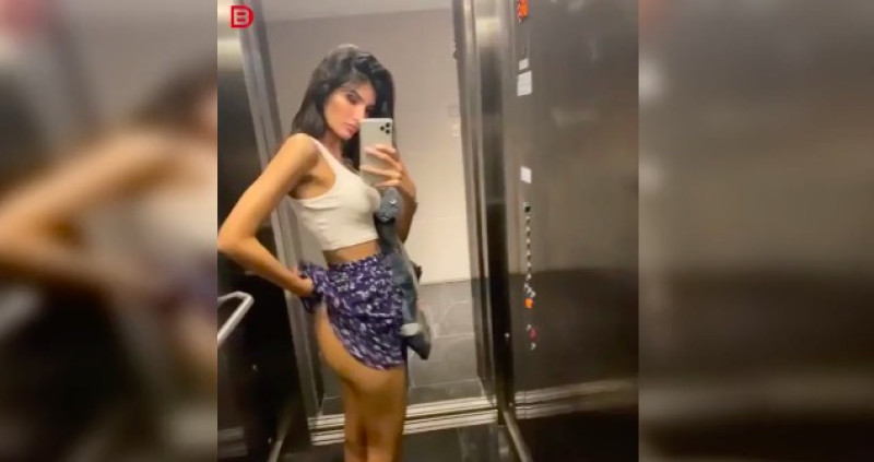 Spannende selfie maken in lift wordt plotseling erg spannend (video)