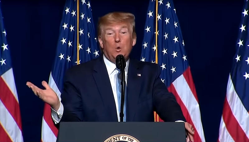  DNA van Trump op een kleedje?