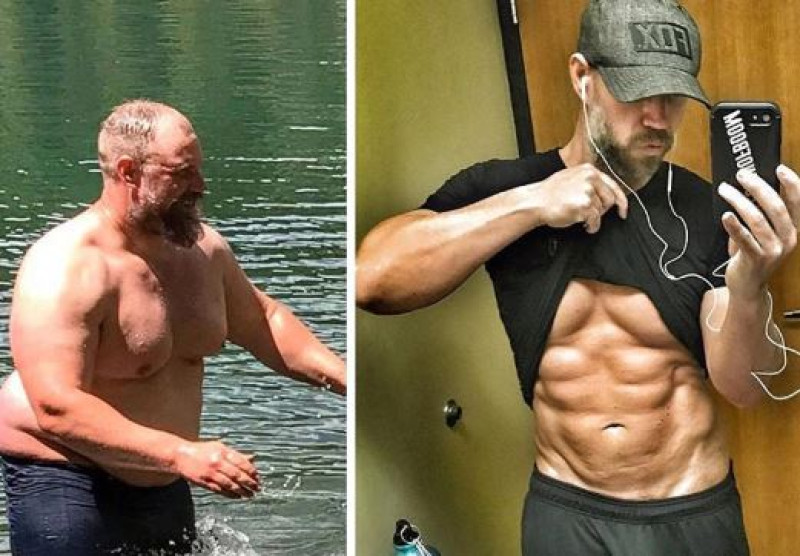 Zo verloor 41-jarige huisvader 37 kilo op 5 maanden tijd (foto's)
