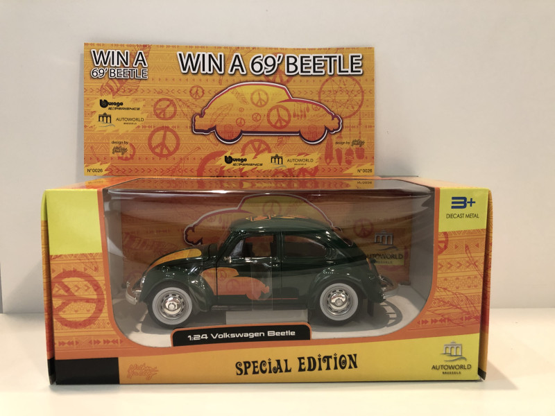 Win een VW Beetle 1300cc uit 1969 bij Autoworld