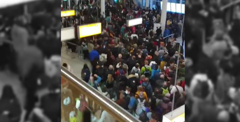 Luchthaven Schiphol toont hoe het niet moet (video)