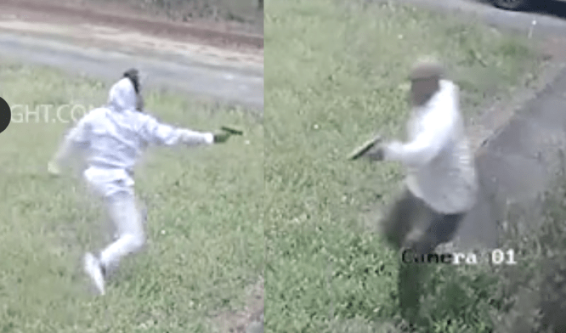 Vader en zoon beslechten ruzie met vuurwapens (video)
