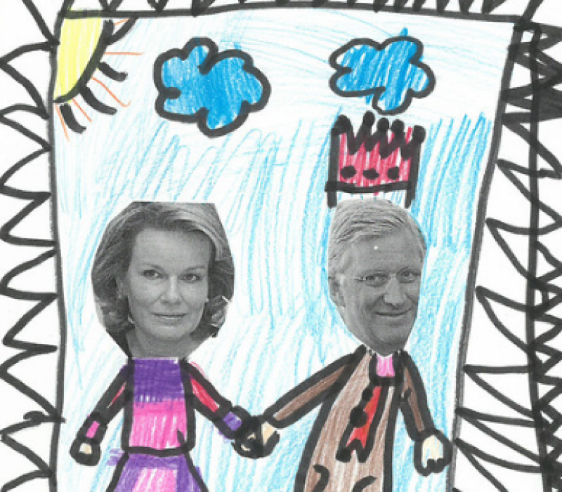 Paleis zet kleuters in om populariteit van koning op te krikken