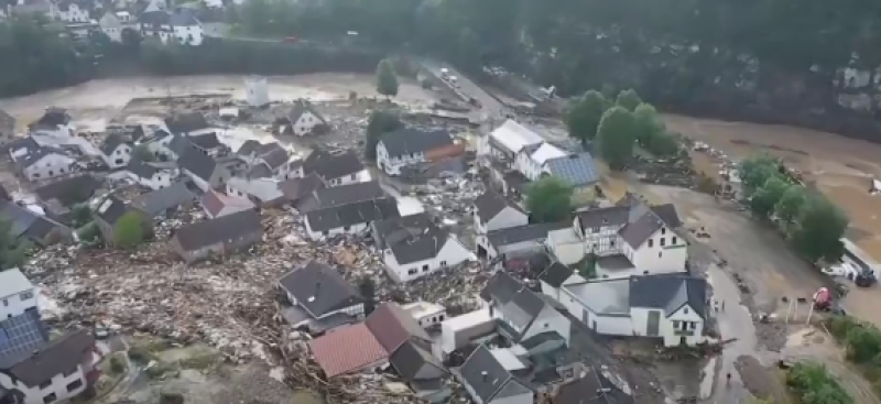 Duitse dorpje Schuld grotendeels van de kaart geveegd door 'wildste dochter van de Rijn'