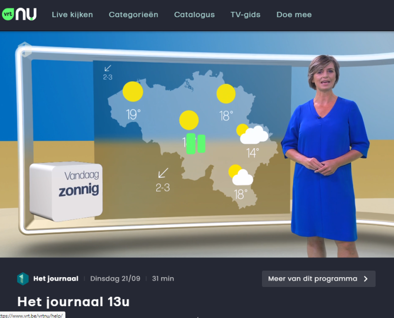 Middagjournaal van VRT draait helemaal in de soep