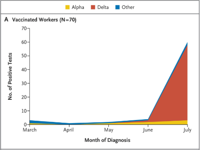 Studie VS: bescherming mRNA-vaccins ging in juli plots drastisch omlaag