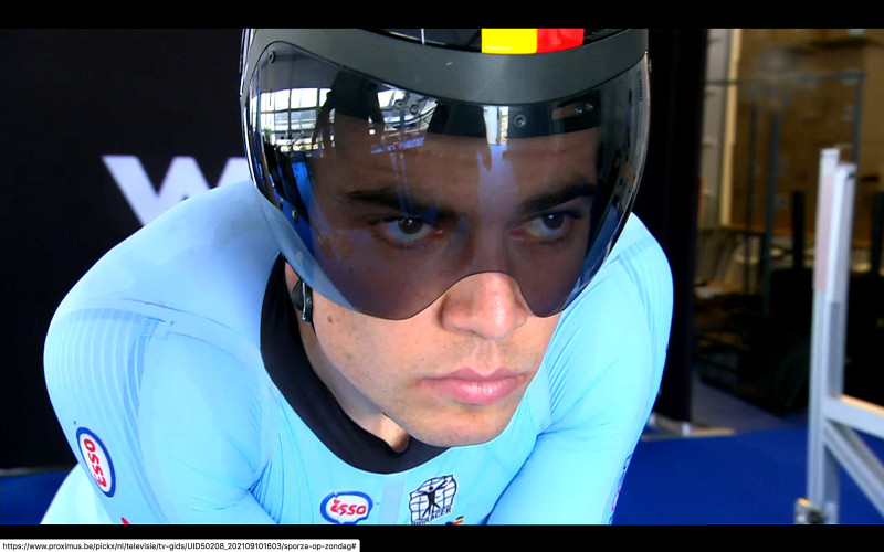Ganna is een zucht sneller dan Van Aert