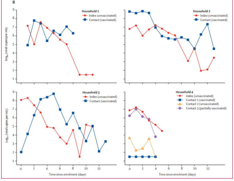 Gevaccineerden verspreiden Delta-variant even makkelijk, blijkt uit nieuwe studie in The Lancet