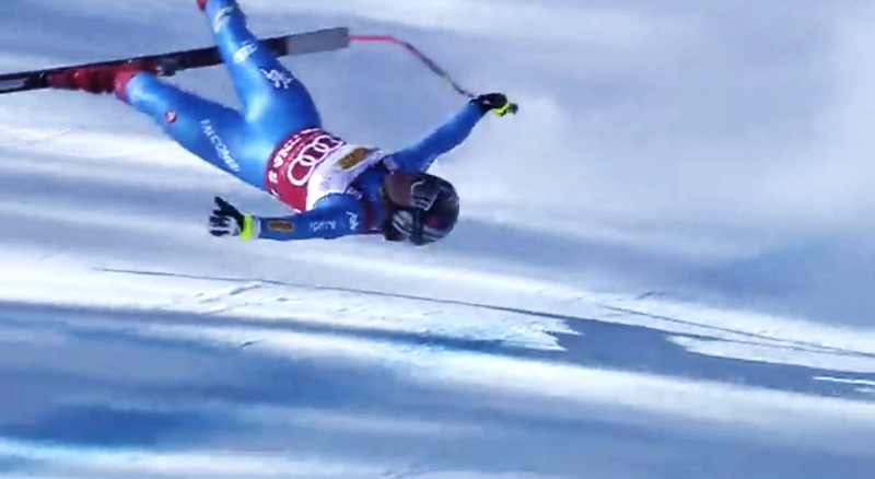 Een super-val in de Super-G (video)