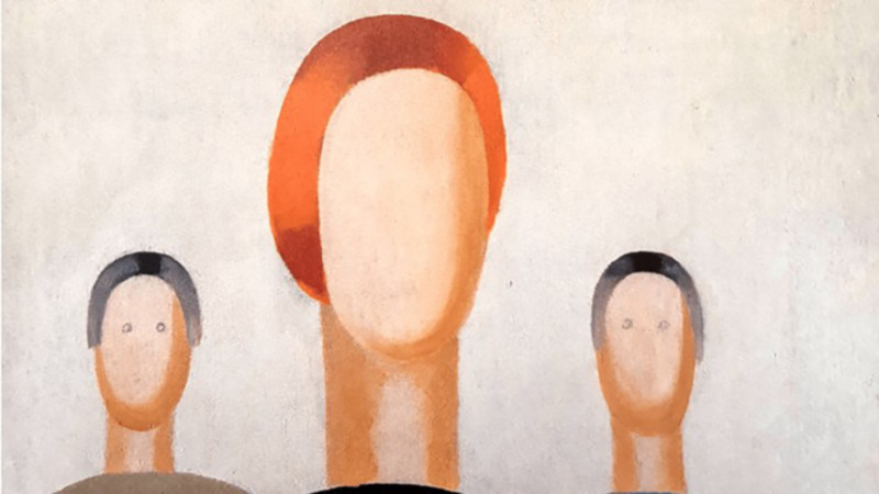Museumbewaker tekent uit verveling ogen op een ‘groot kunstwerk’