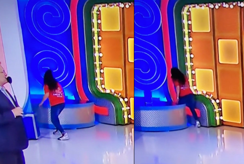 Spelshow-kandidate kan de uitgang maar niet vinden (video)