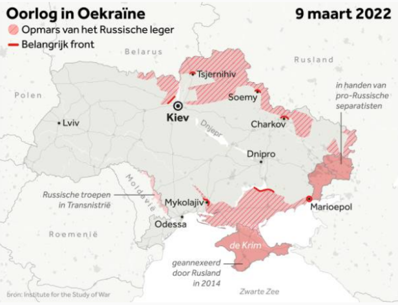 Oekraïnecrisis: momentum van Russisch leger vertraagt