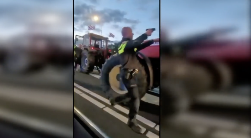 Nederlandse politie schiet op protesterende boeren (video’s)