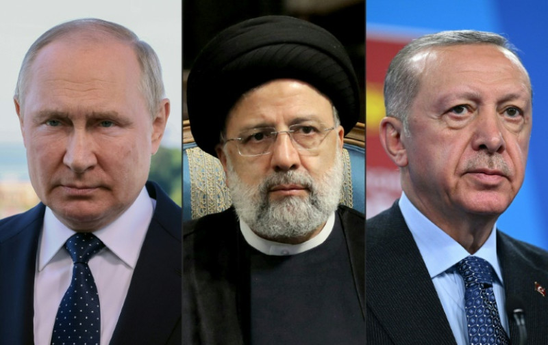 Poetin en Erdogan in Iran over Syrië