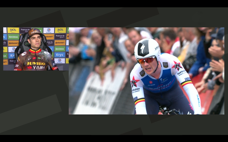 Yves Lampaert onttroont Van Aert en pakt geel (video)