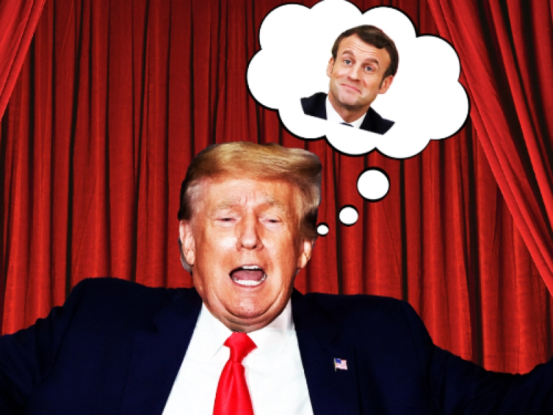 Trump kent alle details over liefdesleven van Macron, zegt hij zelf...
