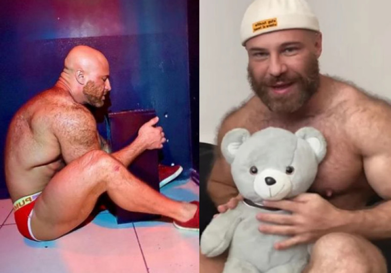 Panseksuele bodybuilder dumpt asbak voor teddybeer (foto's)