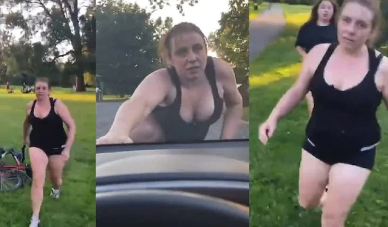 Groep vrouwen valt jogster aan omdat ze geen beha draagt (video)