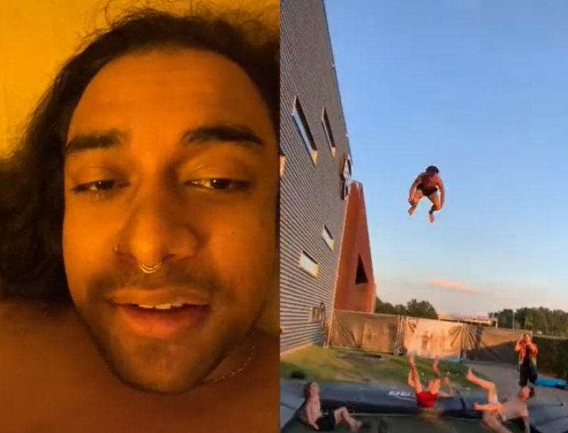 Opgepast: trucjes uitvoeren op trampoline is nu teken van witte suprematie (video)