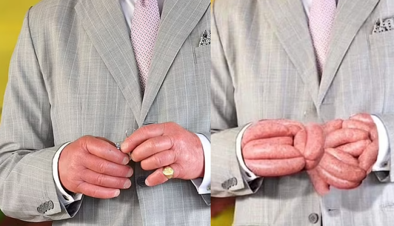 Slager verkoopt voortaan King Charles worstenvingers (foto's)