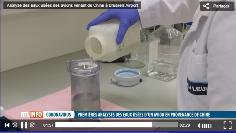 Valse start analyse afvalwater Chinese vliegtuigen Zaventem - water van lavabo gebruikt