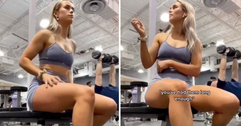 'Karen' niet opgezet met fitnessroutine van deze juffrouw (video)