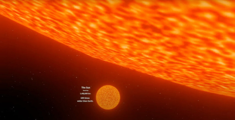 Onze zon verbleekt naast de grootste bekende ster (video)