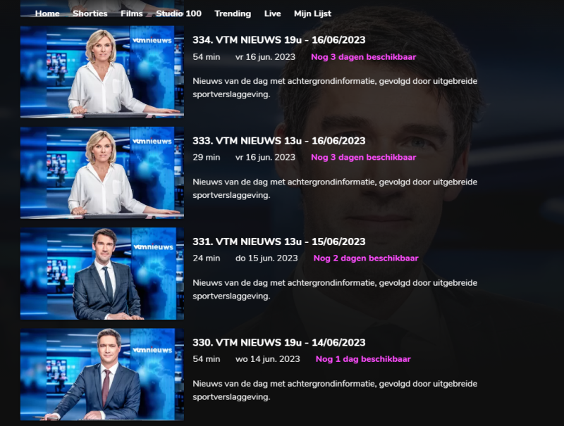 VTM verwijdert nieuwsuitzending van 15 juni met kritische berichtgeving over Rousseau