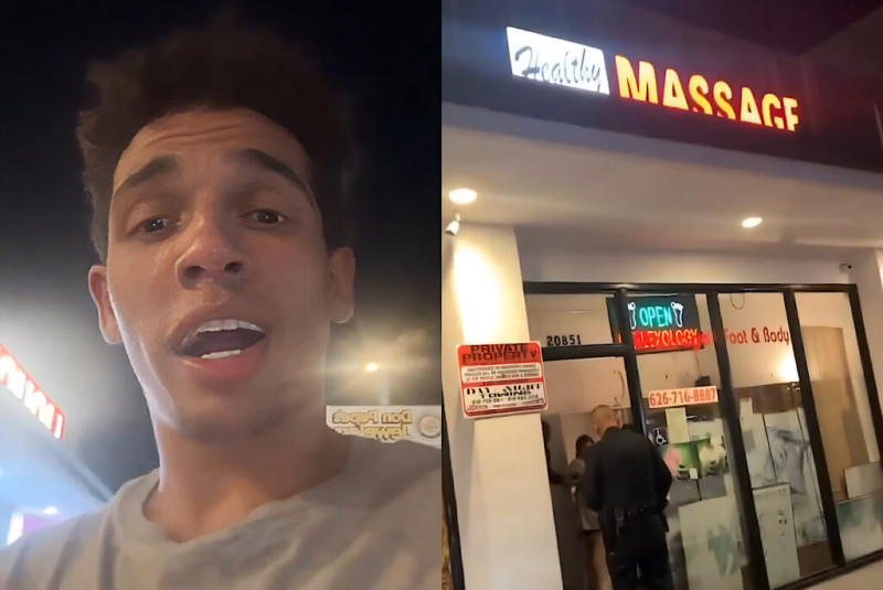Diepgelovige christen belt politie nadat masseuse hem happy ending aanbiedt (video)