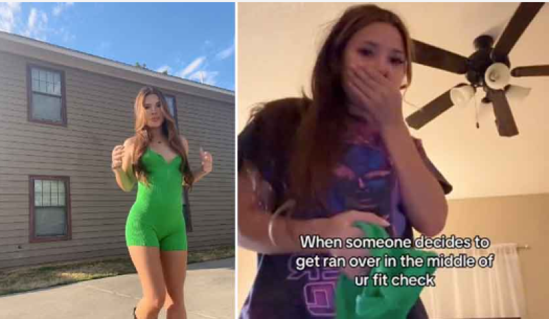 TikTokster blijft lekker doorvloggen ondanks doodskreten buiten (video)