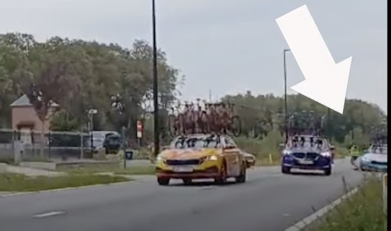 Seingever wordt omver gereden door een volgwagen van Lotto Dstny (video)