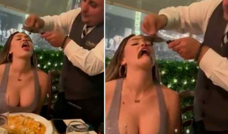 Juffrouw betaalt veel poen om truffels te laten raspen op pikante wijze (video)