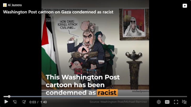 Krant buigt voor kritiek op ‘racistische’ cartoon over Hamas