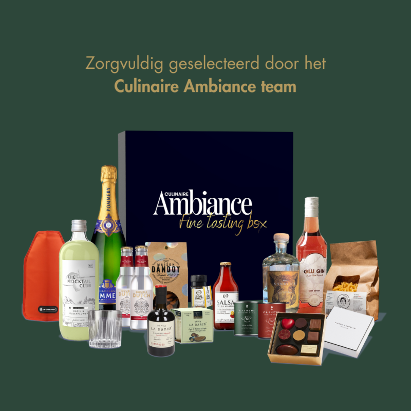Cadeautip: Culinaire Ambiances luxueuze Fine tasting box t.w.v 350 euro
