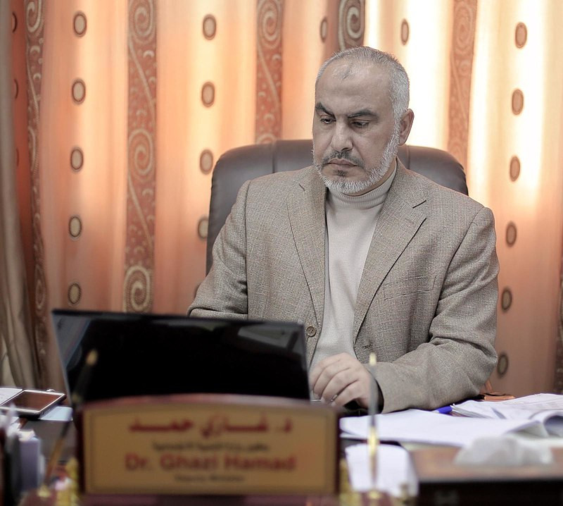 Hamas-woordvoerder Ghazi Hamad verkondigt leugens over terreuraanval Al-Aqsa Flood